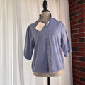 blake Classic Silk Lined Collar Preppy Upcycled Shirt Size M