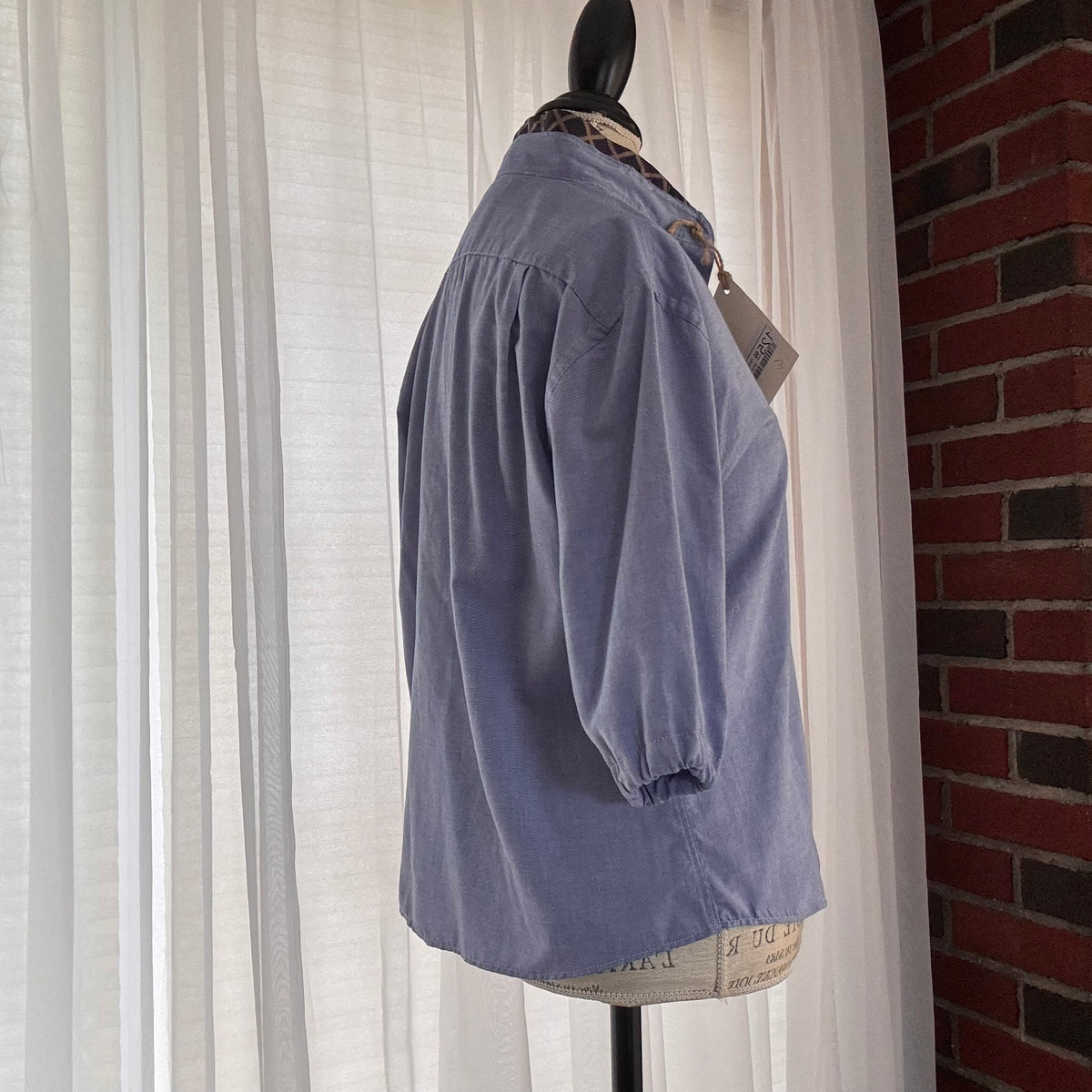 blake Classic Silk Lined Collar Preppy Upcycled Shirt Size M