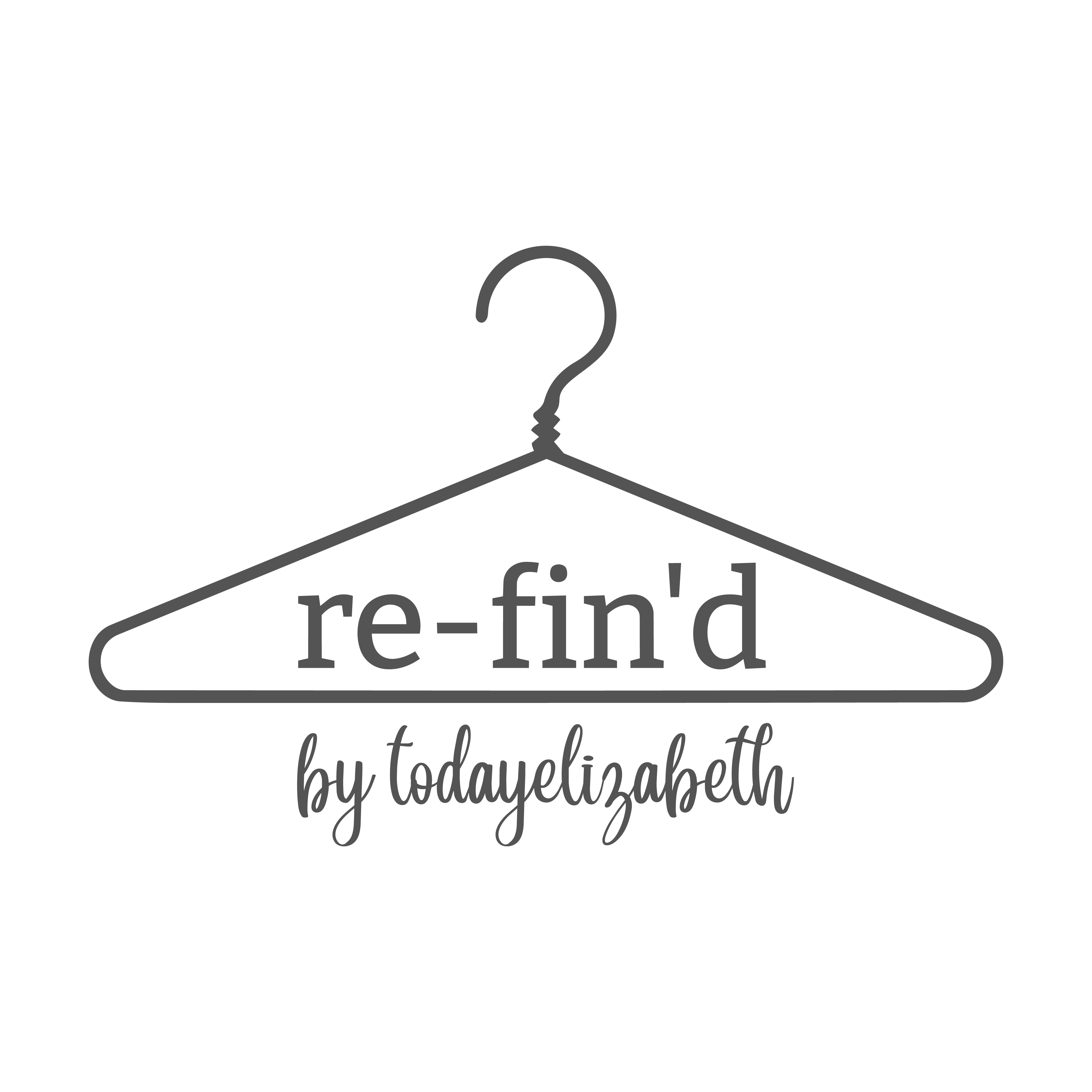 re-fin'd by todayelizabeth logo in gray