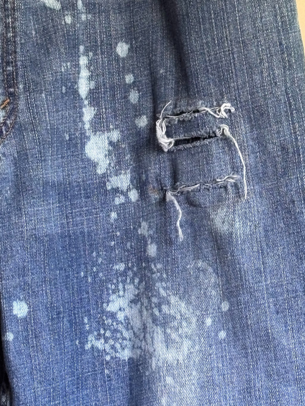 denim jeans close up